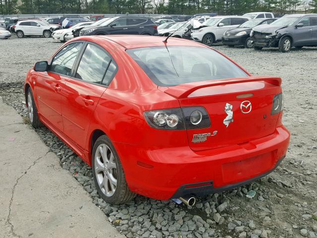 JM1BK324671645177 - 2007 MAZDA 3 S RED photo 3