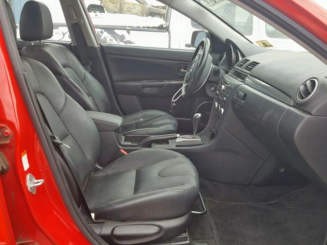 JM1BK324671645177 - 2007 MAZDA 3 S RED photo 5