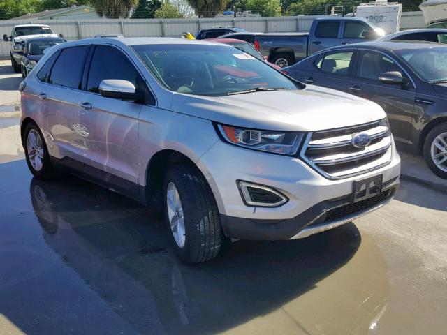 2FMPK4J80GBB67726 - 2016 FORD EDGE SEL SILVER photo 1