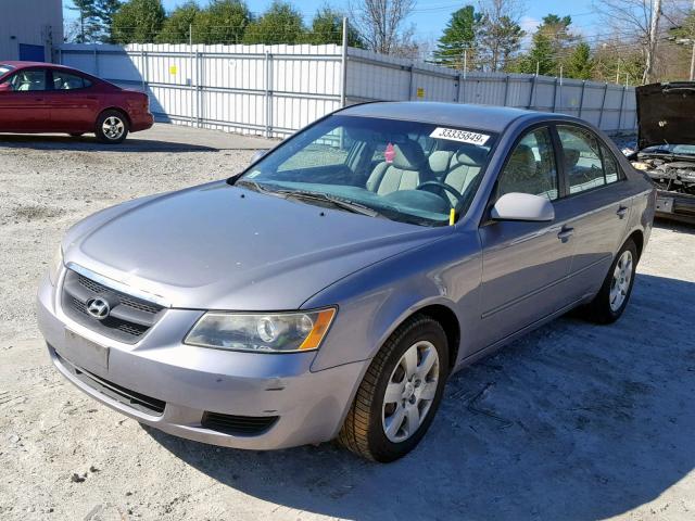 5NPET46C26H101087 - 2006 HYUNDAI SONATA GL GRAY photo 2