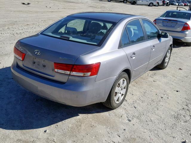 5NPET46C26H101087 - 2006 HYUNDAI SONATA GL GRAY photo 4