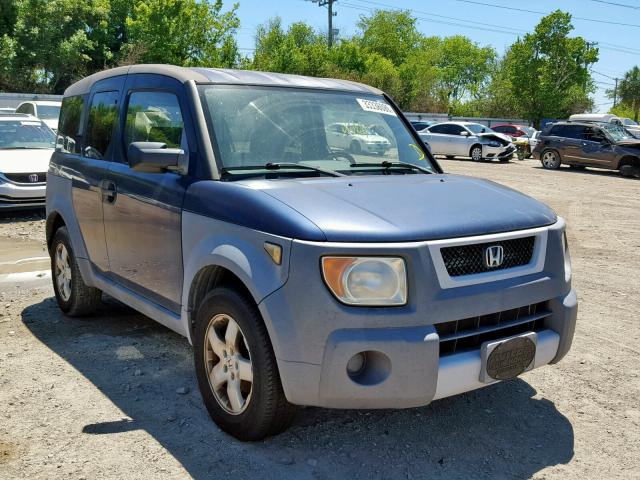 5J6YH28563L000797 - 2003 HONDA ELEMENT EX BLUE photo 1