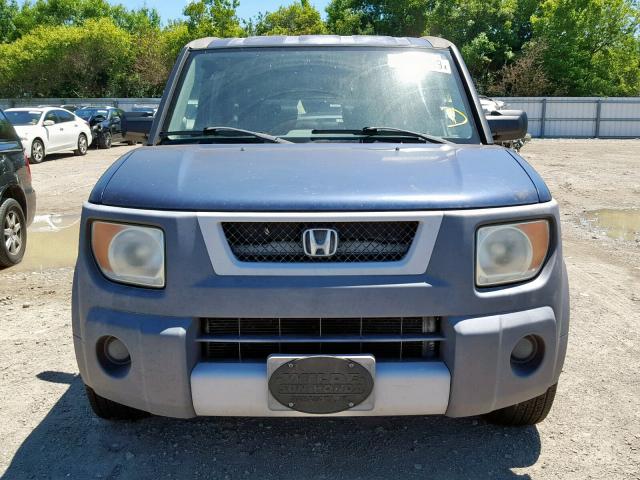 5J6YH28563L000797 - 2003 HONDA ELEMENT EX BLUE photo 9