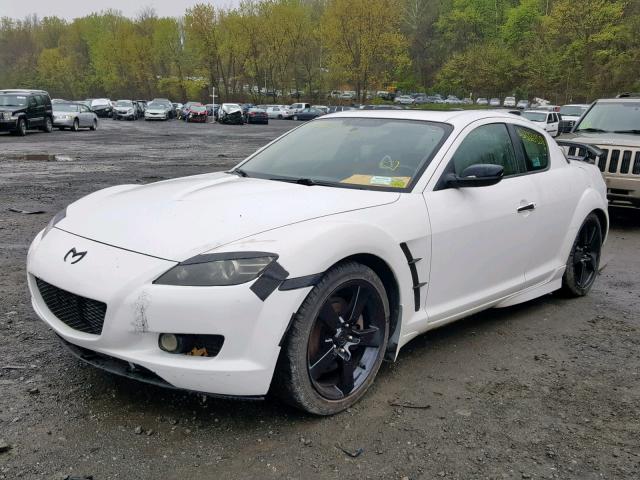 JM1FE17N650147028 - 2005 MAZDA RX8 WHITE photo 2