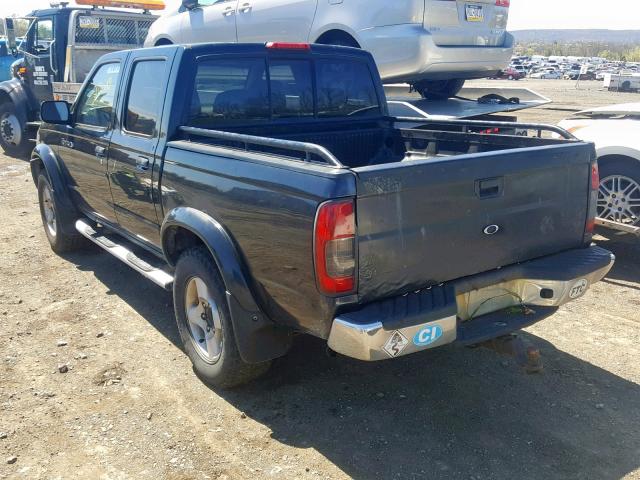 1N6ED27T6YC303863 - 2000 NISSAN FRONTIER C BLACK photo 3