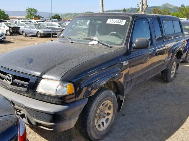 4F4YR16U61TM18496 - 2001 MAZDA B3000 CAB BLACK photo 2