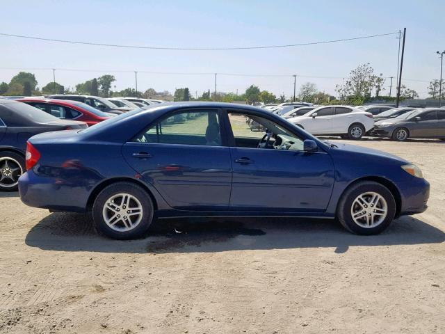 JTDBE32K530186438 - 2003 TOYOTA CAMRY LE BLUE photo 9