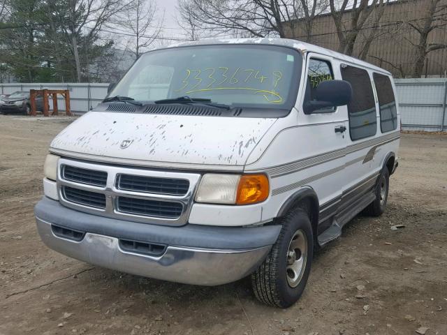 2B6HB11Y0YK116174 - 2000 DODGE RAM VAN B1 WHITE photo 2