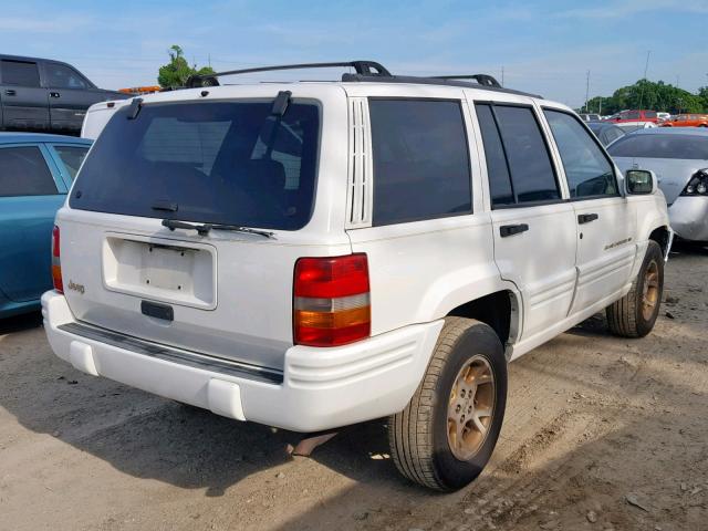 1J4FX78S7VC752105 - 1997 JEEP GRAND CHER WHITE photo 4