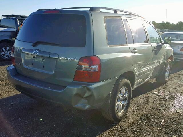 JTEHP21A560166133 - 2006 TOYOTA HIGHLANDER GREEN photo 4