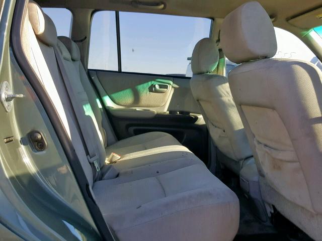 JTEHP21A560166133 - 2006 TOYOTA HIGHLANDER GREEN photo 6