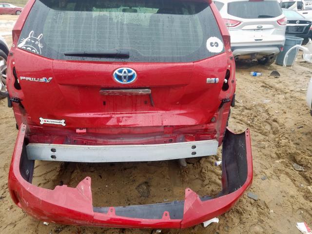 JTDZN3EU2D3200176 - 2013 TOYOTA PRIUS V  photo 9