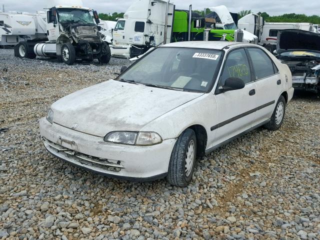 JHMEG8643SS033591 - 1995 HONDA CIVIC DX WHITE photo 2