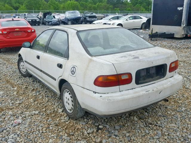 JHMEG8643SS033591 - 1995 HONDA CIVIC DX WHITE photo 3