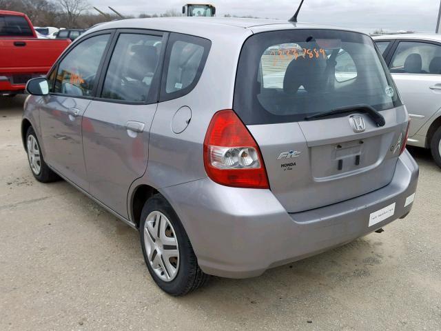 JHMGD38498S050261 - 2008 HONDA FIT GRAY photo 3