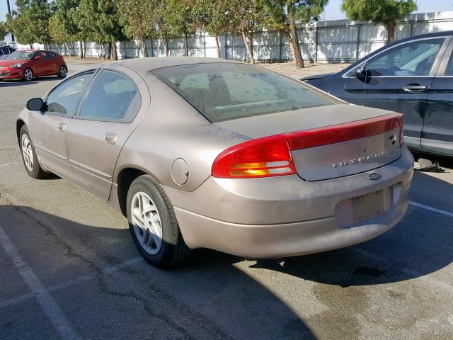 2B3HD46R1YH197032 - 2000 DODGE INTREPID BROWN photo 3