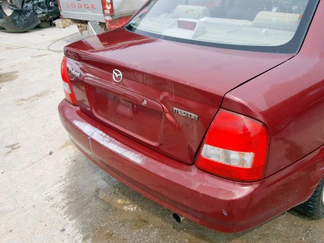 JM1BJ225030183561 - 2003 MAZDA PROTEGE DX RED photo 9