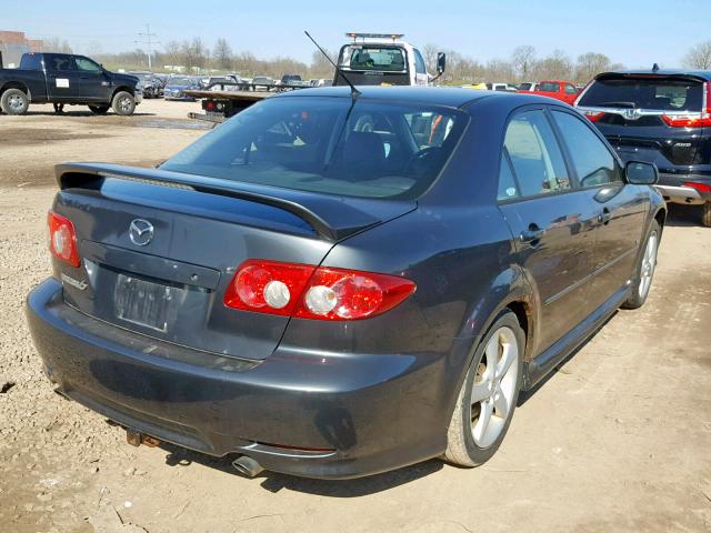 1YVHP80D455M06609 - 2005 MAZDA 6 S GRAY photo 4