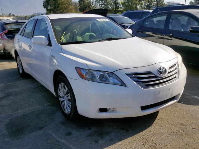 4T1BB46K39U075182 - 2009 TOYOTA CAMRY HYBR WHITE photo 1