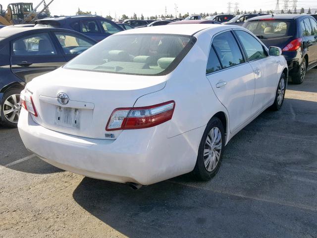 4T1BB46K39U075182 - 2009 TOYOTA CAMRY HYBR WHITE photo 4