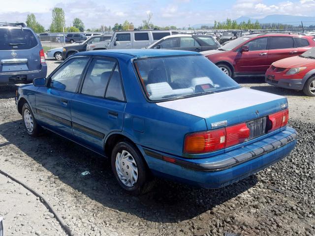 JM1BG2247P0557790 - 1993 MAZDA PROTEGE DX TEAL photo 3