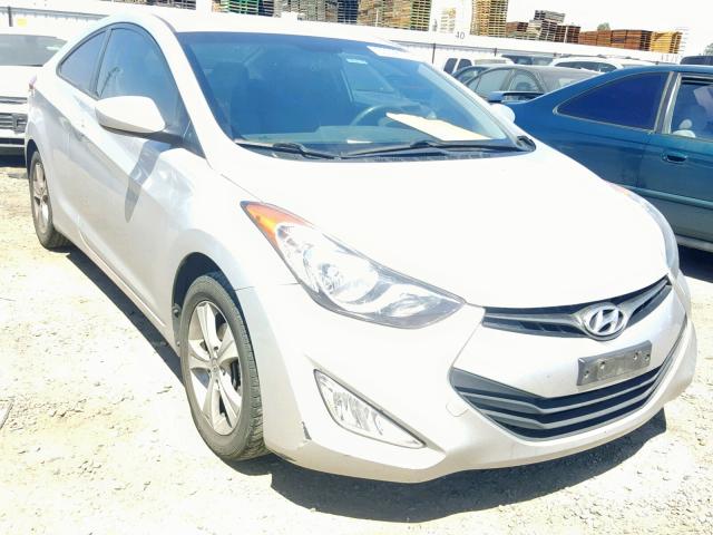 KMHDH6AE2DU000308 - 2013 HYUNDAI ELANTRA CO SILVER photo 1