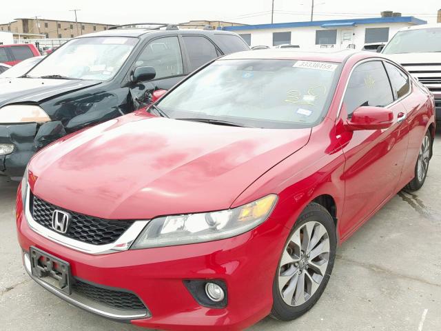 1HGCT1B89DA008869 - 2013 HONDA ACCORD EXL RED photo 2