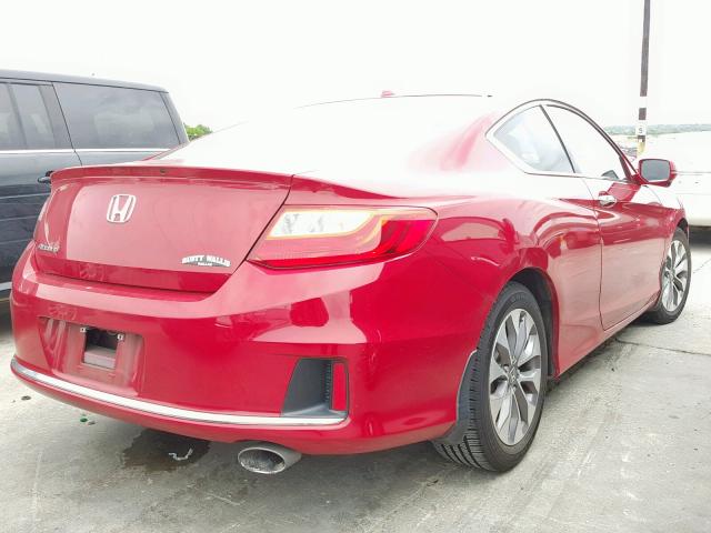 1HGCT1B89DA008869 - 2013 HONDA ACCORD EXL RED photo 4