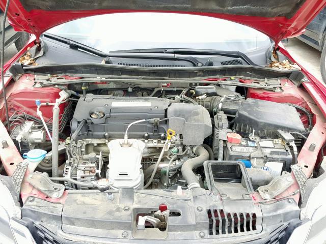 1HGCT1B89DA008869 - 2013 HONDA ACCORD EXL RED photo 7