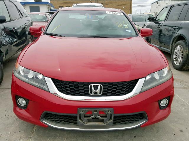 1HGCT1B89DA008869 - 2013 HONDA ACCORD EXL RED photo 9