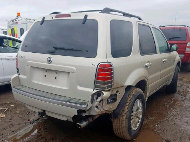 4M2YU81107KJ07278 - 2007 MERCURY MARINER LU WHITE photo 4