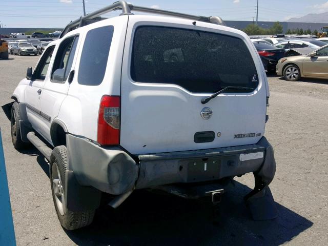 5N1ED28T23C675142 - 2003 NISSAN XTERRA XE WHITE photo 3