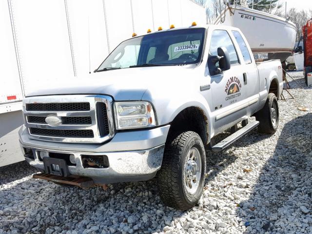 1FTWX31P55EA24243 - 2005 FORD F350 SRW S SILVER photo 2