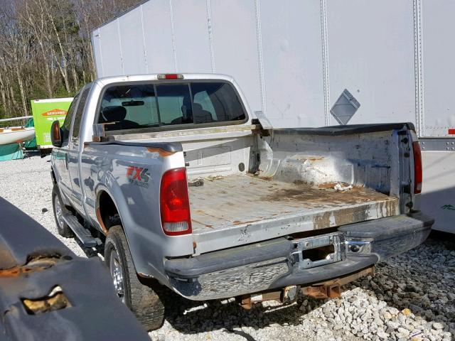 1FTWX31P55EA24243 - 2005 FORD F350 SRW S SILVER photo 3