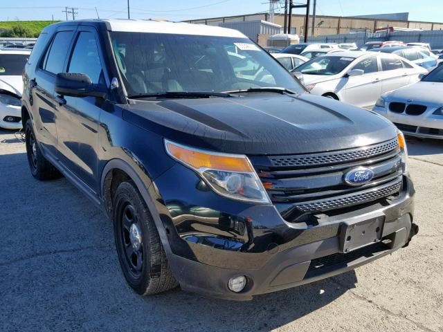 1FM5K8AR1DGC35687 - 2013 FORD EXPLORER P BLACK photo 1