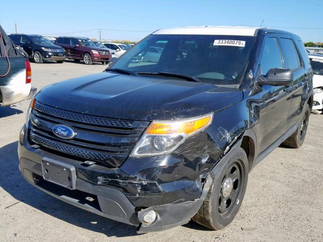 1FM5K8AR1DGC35687 - 2013 FORD EXPLORER P BLACK photo 2