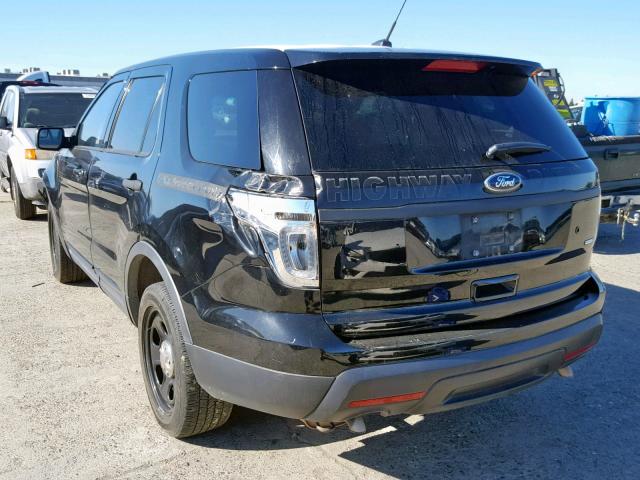 1FM5K8AR1DGC35687 - 2013 FORD EXPLORER P BLACK photo 3