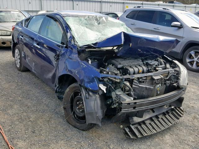 3N1AB7AP3GY238589 - 2016 NISSAN SENTRA S BLUE photo 1