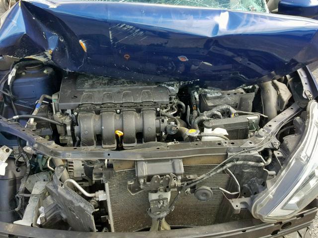 3N1AB7AP3GY238589 - 2016 NISSAN SENTRA S BLUE photo 7