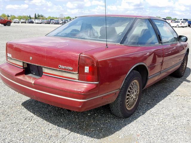 1G3WH14T1MD334839 - 1991 OLDSMOBILE CUTLASS SU RED photo 4