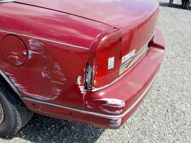 1G3WH14T1MD334839 - 1991 OLDSMOBILE CUTLASS SU RED photo 9