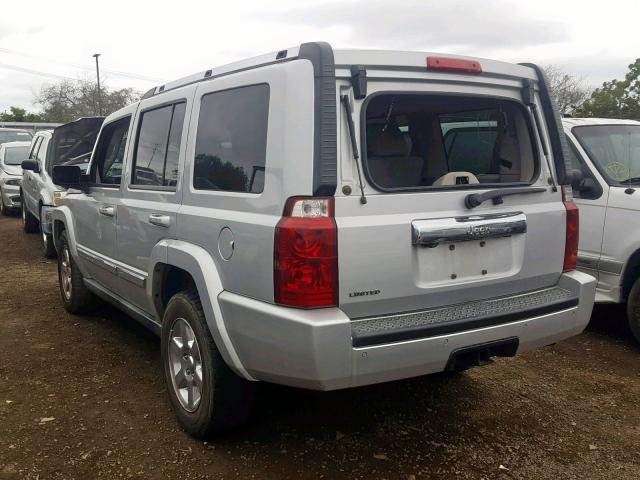 1J8HH58N97C580861 - 2007 JEEP COMMANDER SILVER photo 3
