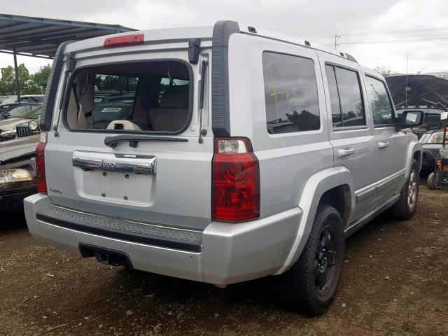 1J8HH58N97C580861 - 2007 JEEP COMMANDER SILVER photo 4