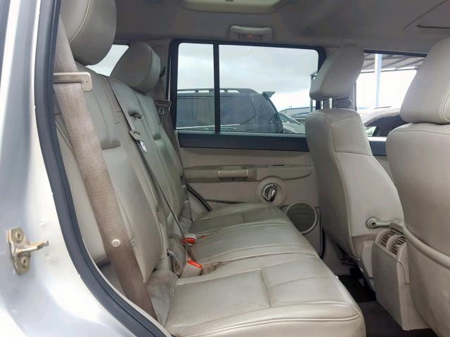 1J8HH58N97C580861 - 2007 JEEP COMMANDER SILVER photo 6