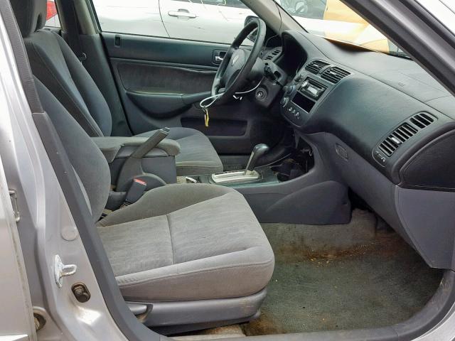 2HGES267X3H526329 - 2003 HONDA CIVIC EX SILVER photo 5