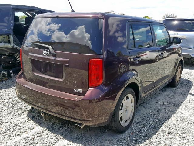 JTLKE50E191094775 - 2009 TOYOTA SCION XB 勃艮第红 照片 4