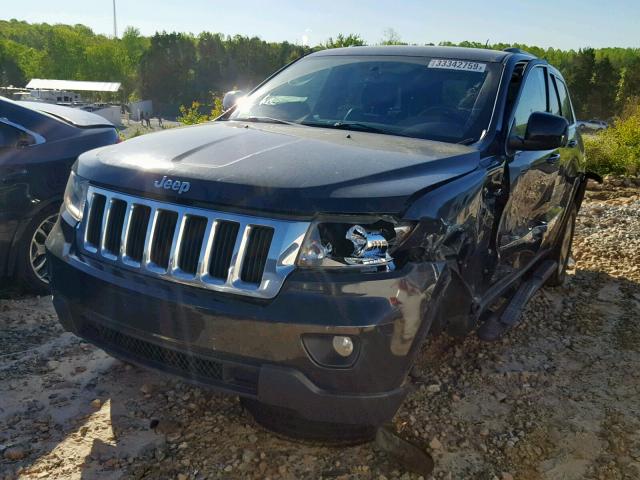 1J4RS4GG4BC570686 - 2011 JEEP GRAND CHER BLACK photo 2