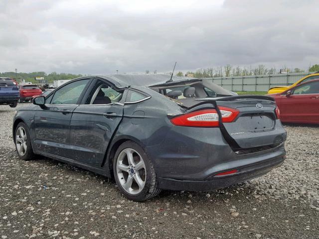 3FA6P0G76GR110091 - 2016 FORD FUSION S GRAY photo 3