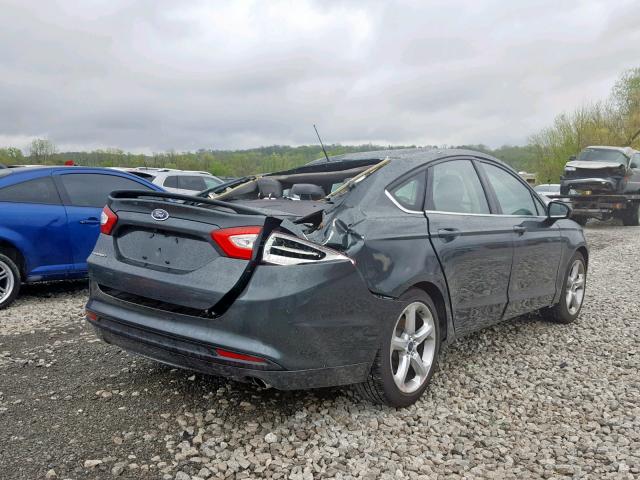 3FA6P0G76GR110091 - 2016 FORD FUSION S GRAY photo 4