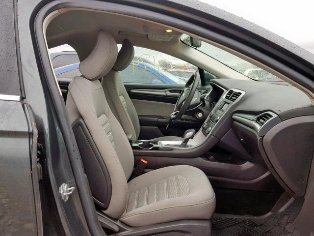 3FA6P0G76GR110091 - 2016 FORD FUSION S GRAY photo 5